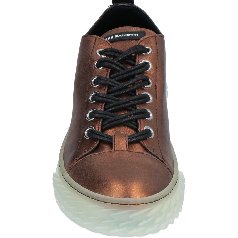 Giuseppe Zanotti bronze leather BLABBER UOMO shoes Sz 13 Hand Made in Italy